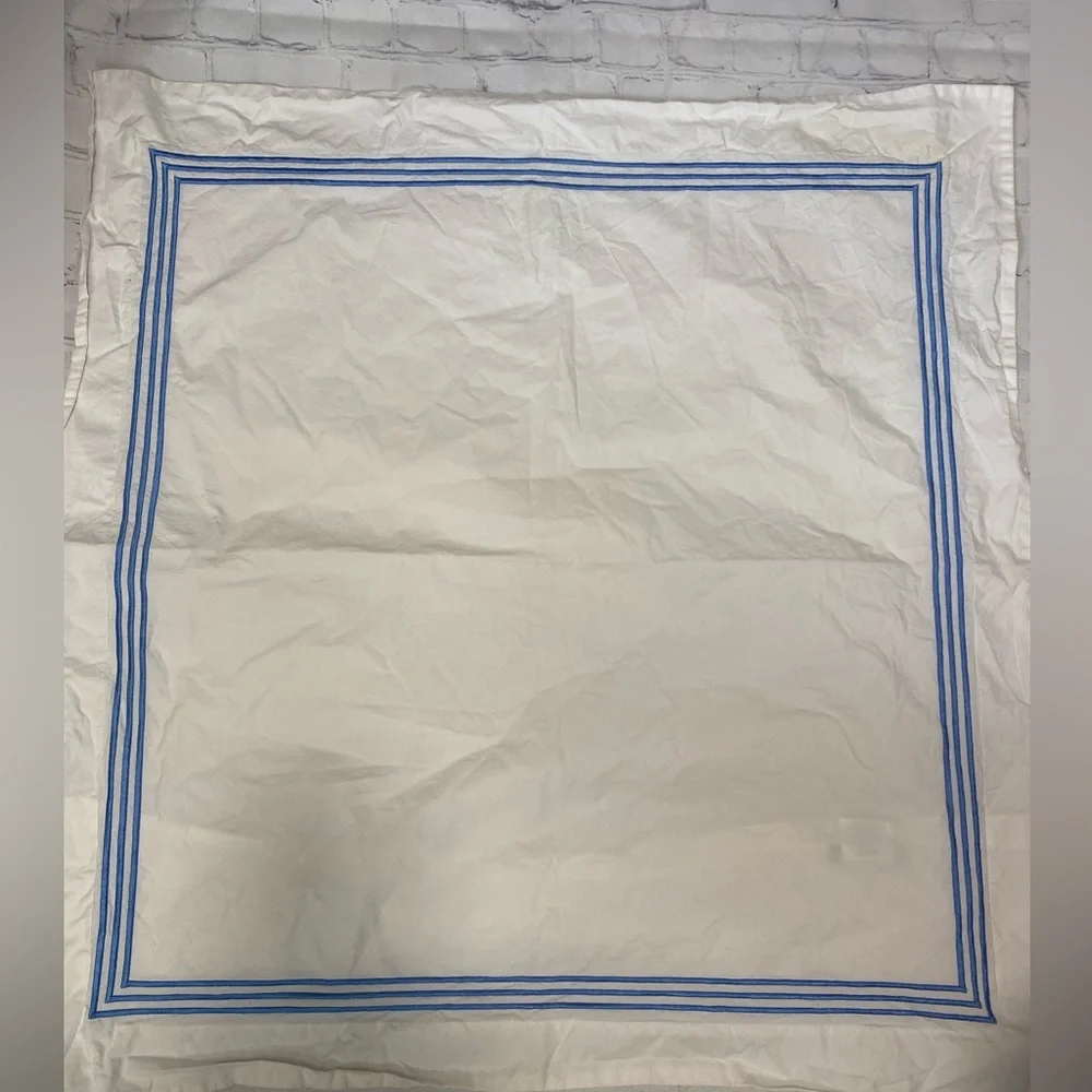 Pottery Barn cotton edge detail euro sham cover